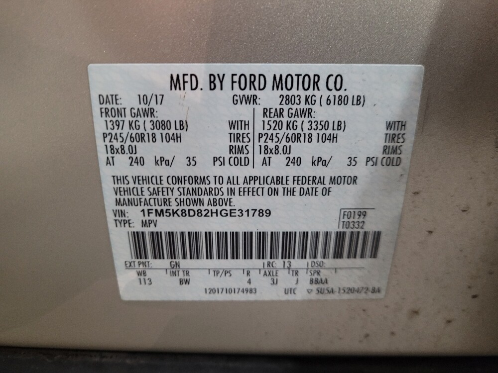 2017 Ford Explorer in New Castle, DE 19720 - 18105610 33