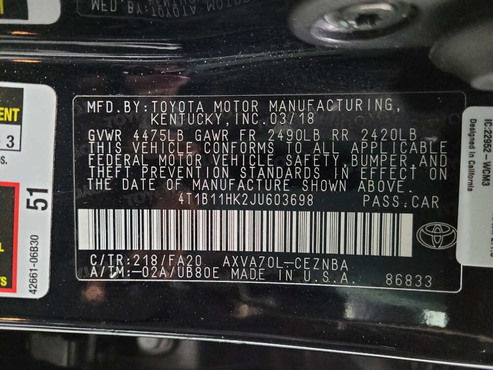 2018 Toyota Camry in Pittsburgh, PA 15236 - 18105622 33