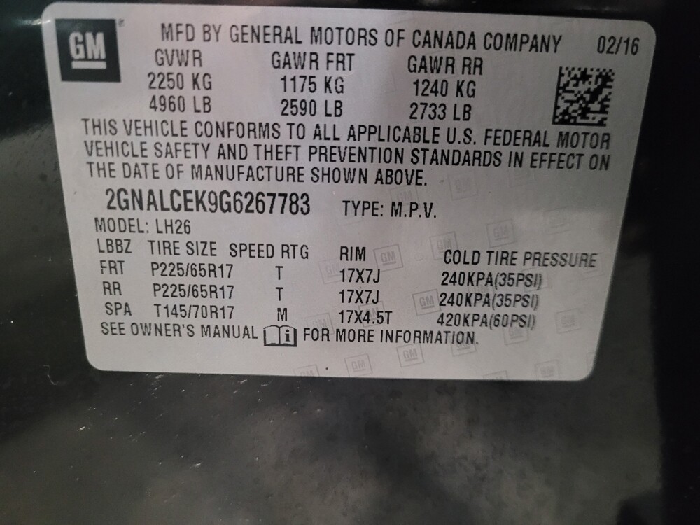 2016 Chevrolet Equinox in Laurel, MD 20724 - 18105681 33