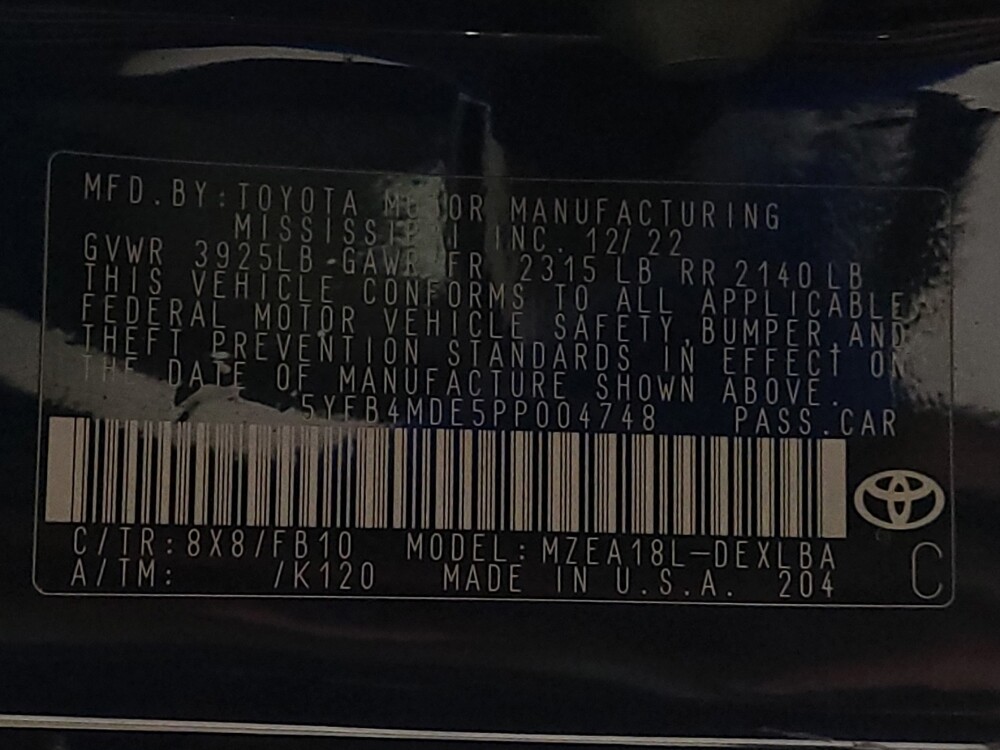 2023 Toyota Corolla in Mobile, AL 36606 - 18105684 33