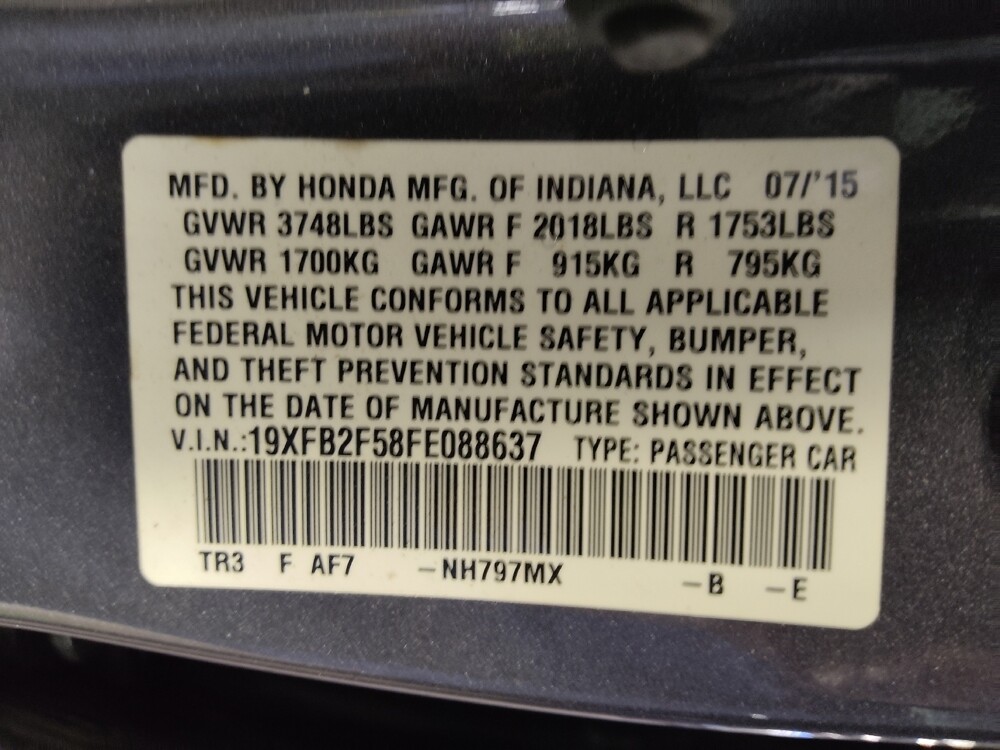 2015 Honda Civic in Tampa, FL 33612 - 18105718 33