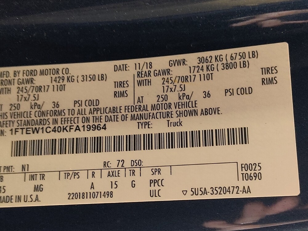 2019 Ford F150 in Kissimmee, FL 34744 - 18105723 33