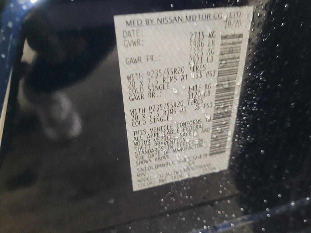 2020 INFINITI QX60 in Union City, GA 30291 - 18105756 33