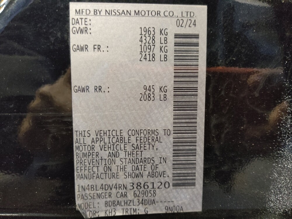 2024 Nissan Altima in Gastonia, NC 28056 - 18105784 33