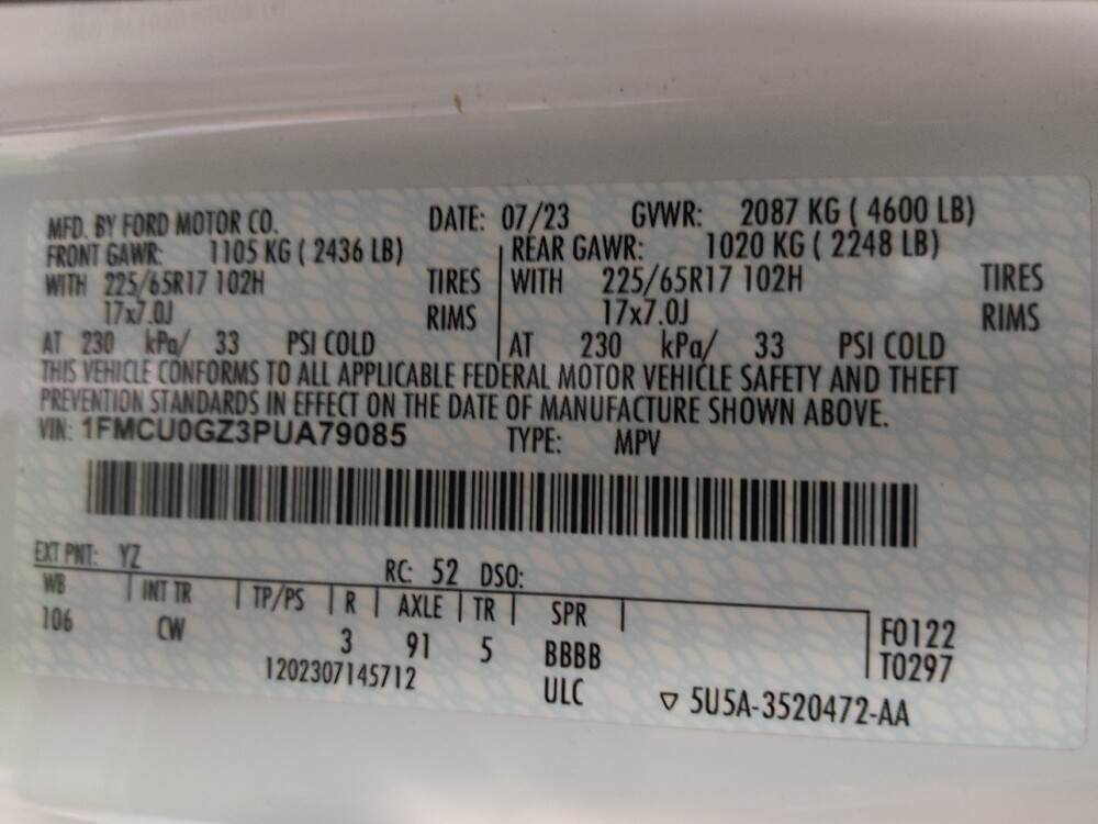 2023 Ford Escape in Tampa, FL 33619 - 18105822 33