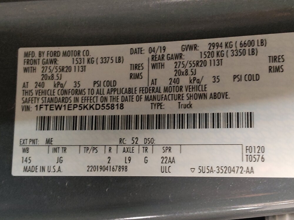 2019 Ford F150 in Lewisville, TX 75067 - 18105833 33