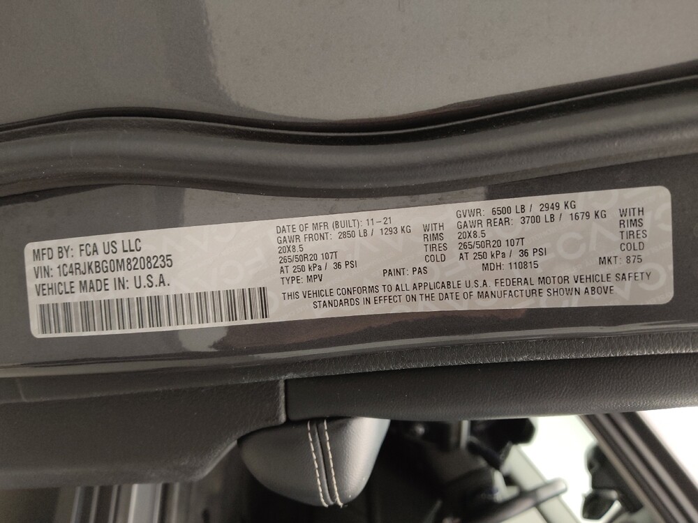 2021 Jeep Grand Cherokee L in Denver, CO 80012 - 18105860 33