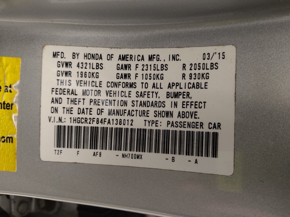 2015 Honda Accord in Charleston, SC 29414 - 18105923 33