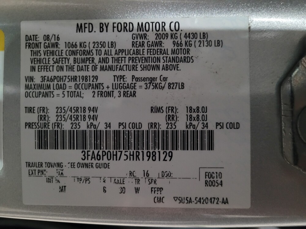 2017 Ford Fusion in Temple Hills, MD 20746 - 18105960 33