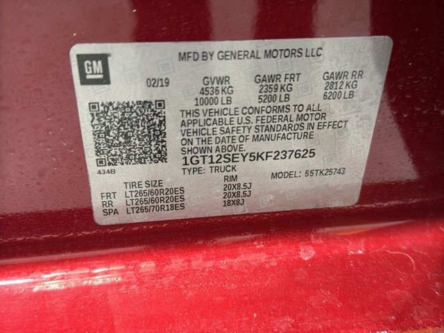 2019 GMC Sierra 2500 in Burlington, WI 53105 - 18105994 39