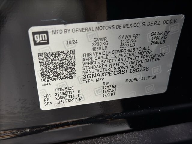 2025 Chevrolet Equinox in Burlington, WI 53105 - 18106001 34