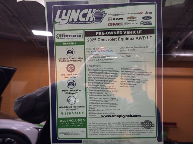 2025 Chevrolet Equinox in Burlington, WI 53105 - 18106001 35