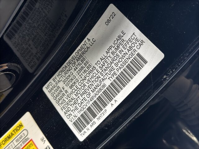 2022 Honda Accord in Burlington, WI 53105 - 18106012 35