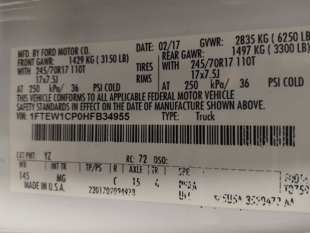 2017 Ford F150 in Augusta, GA 30907 - 18106043 33