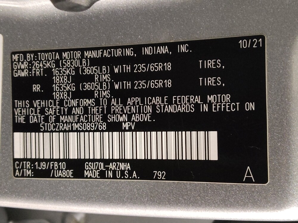 2021 Toyota Highlander in Tulsa, OK 74145 - 18106057 33