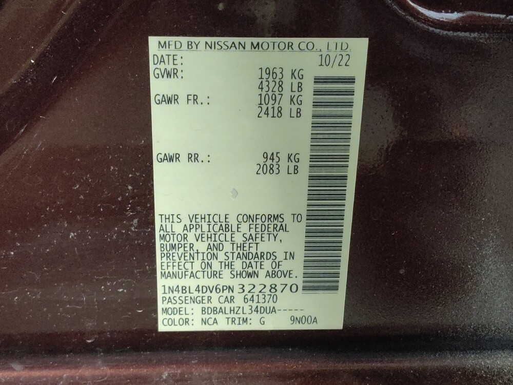 2023 Nissan Altima in Winston-Salem, NC 27103 - 18106081 33