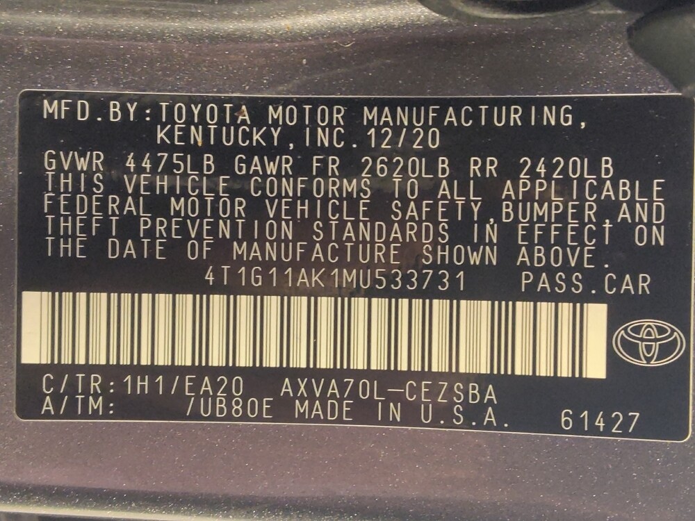 2021 Toyota Camry in Houston, TX 77034 - 18106102 33