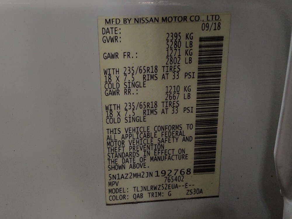 2018 Nissan Murano in Gainesville, FL 32609 - 18106133 33