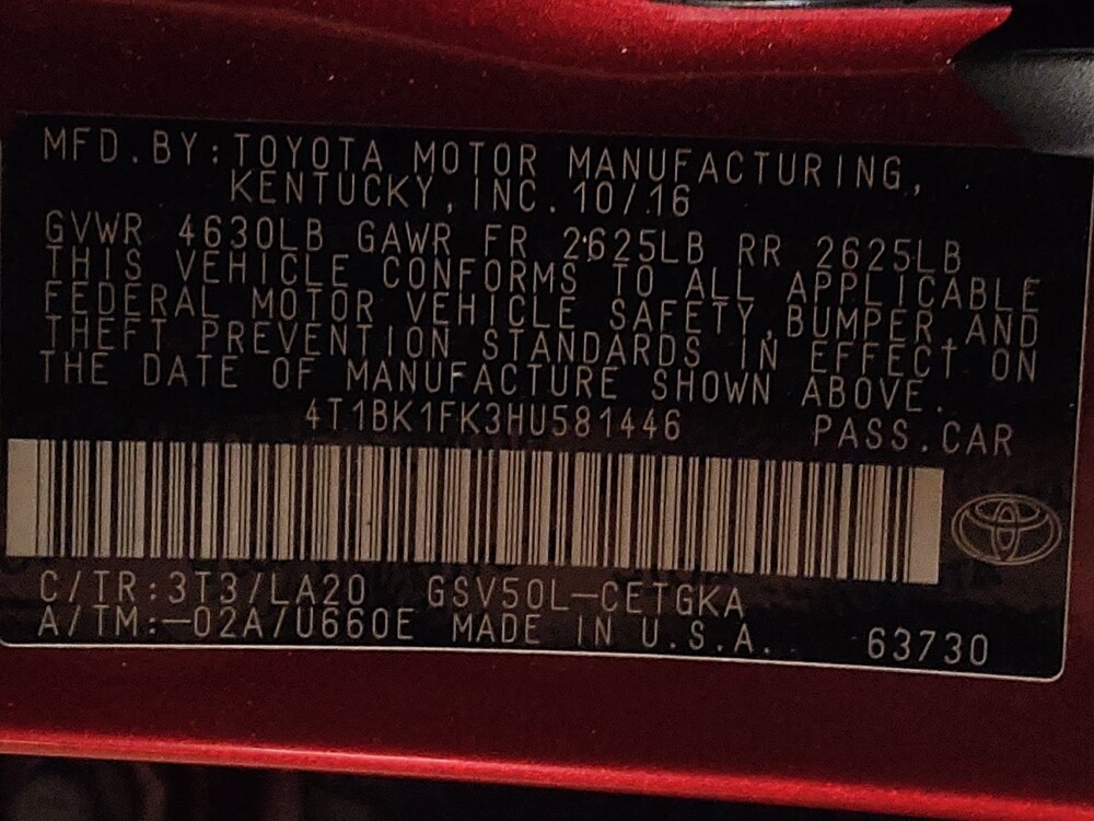 2017 Toyota Camry in Pensacola, FL 32505 - 18106159 33