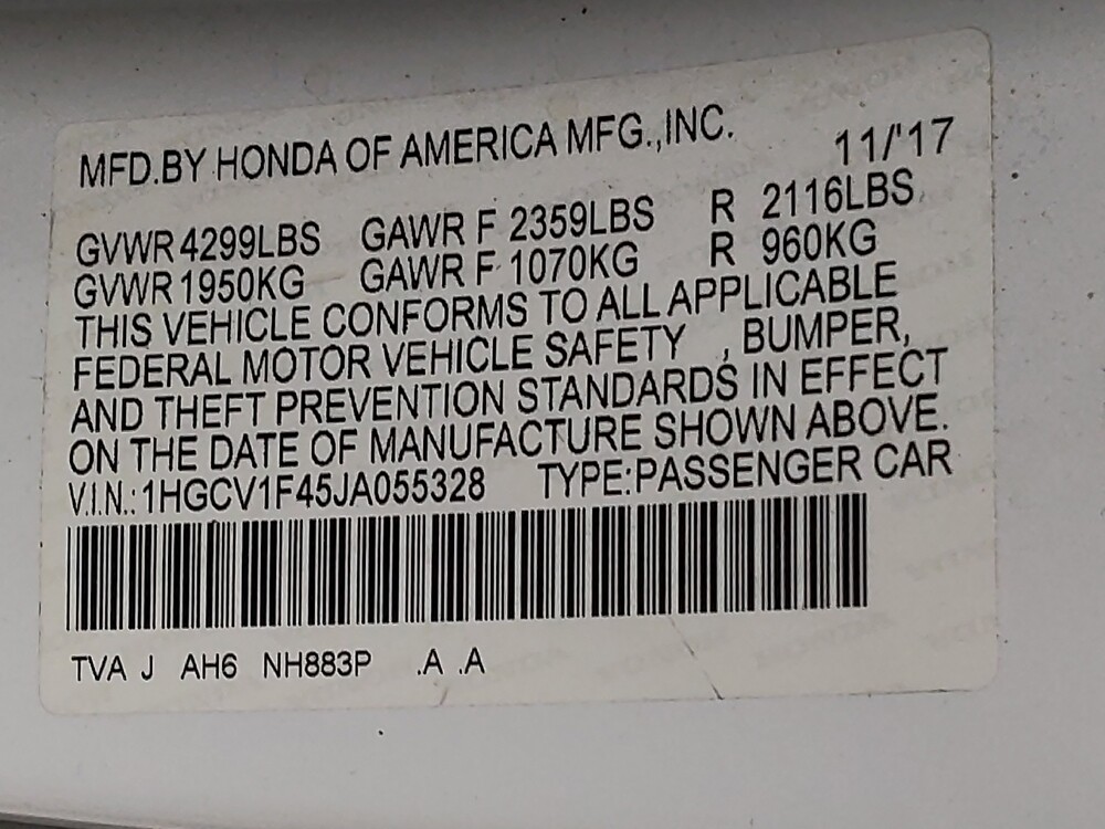 2018 Honda Accord in Fort Worth, TX 76116 - 18106201 33