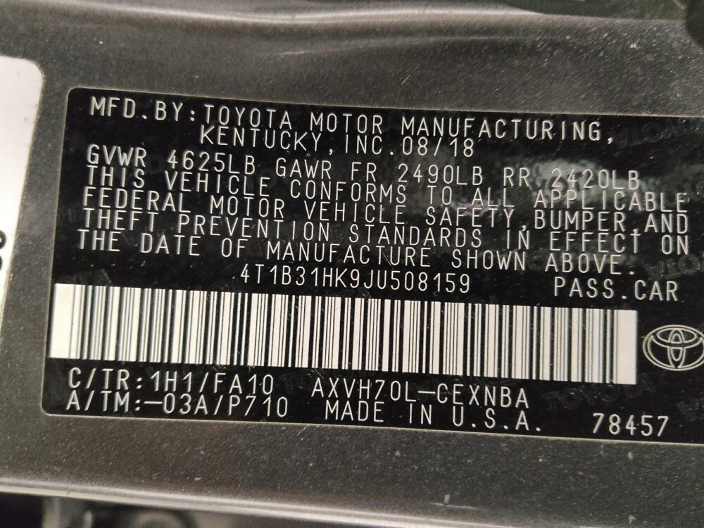 2018 Toyota Camry in Midlothian, IL 60445 - 18106233 33