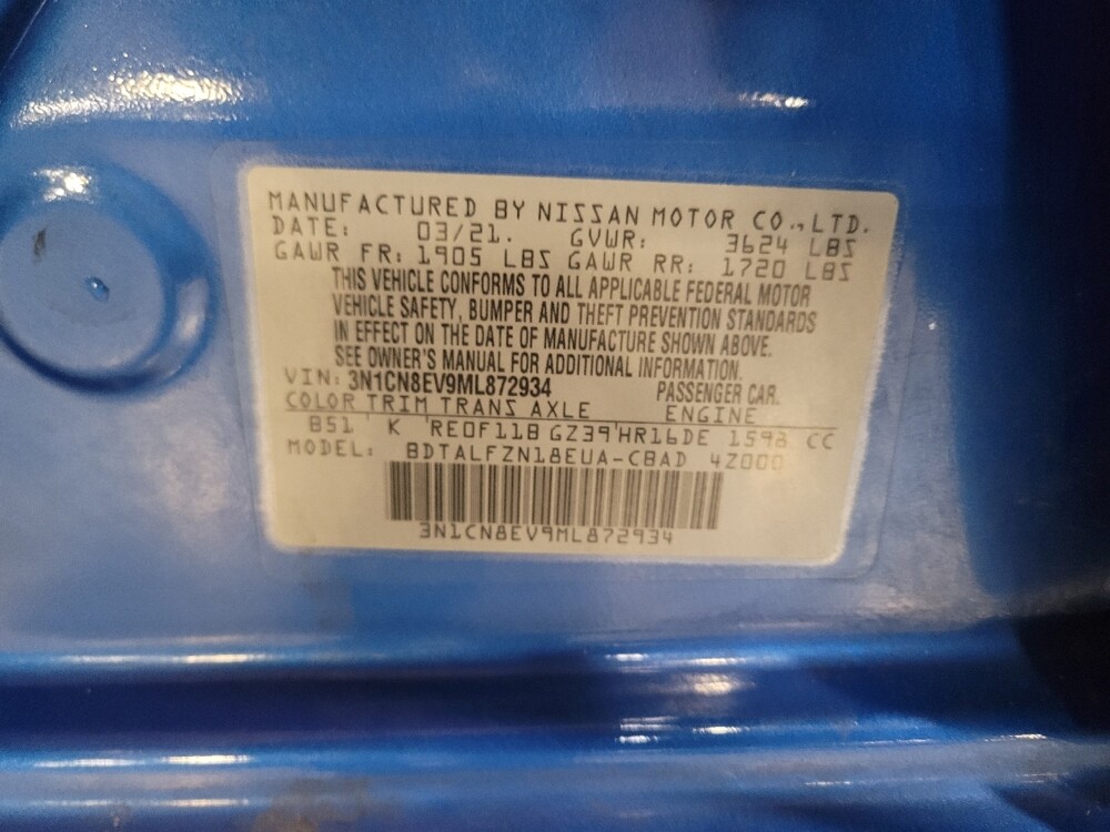 2021 Nissan Versa in Torrance, CA 90504 - 18106279 33