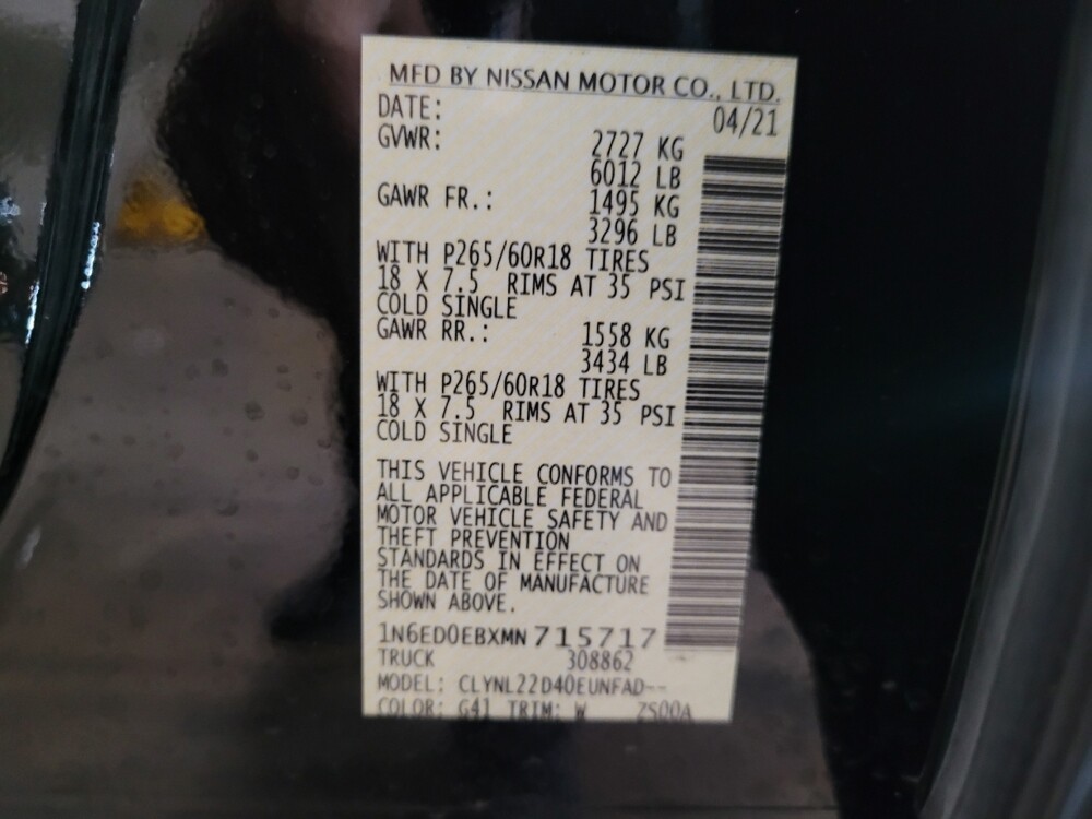 2021 Nissan Frontier in Williamstown, NJ 8094 - 18106283 33