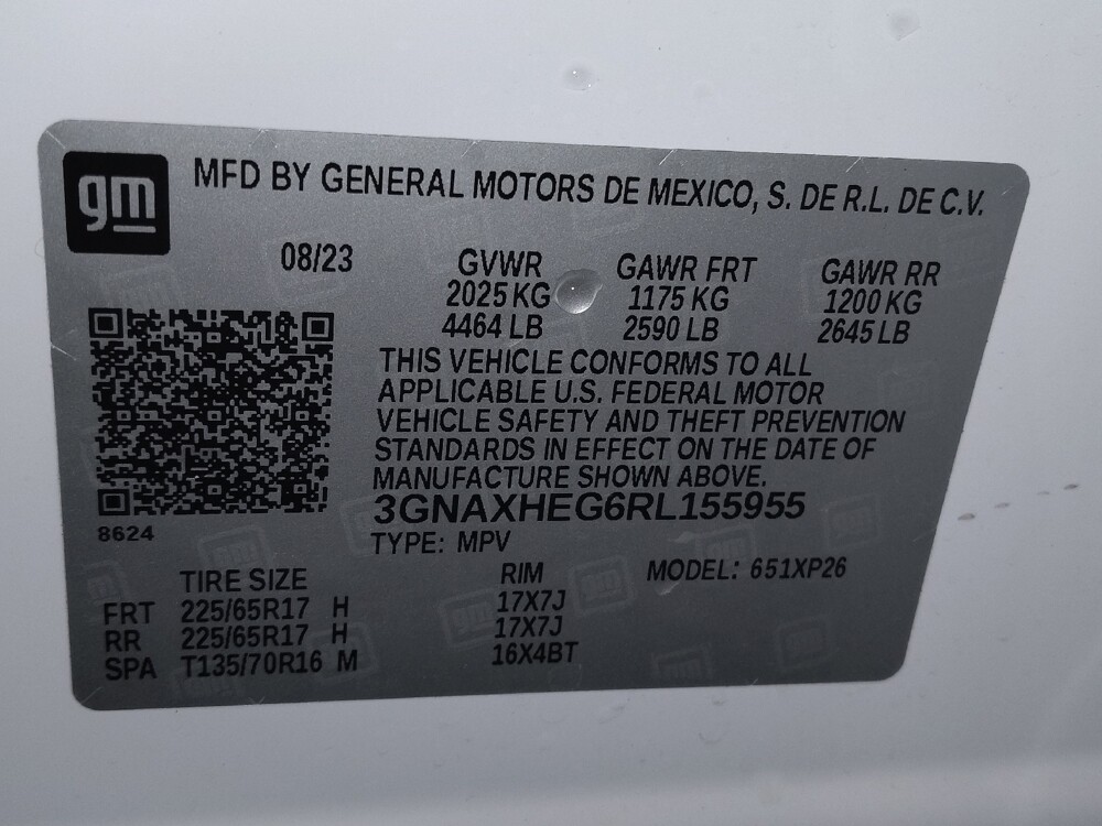 2024 Chevrolet Equinox in Fort Worth, TX 76116 - 18106295 33