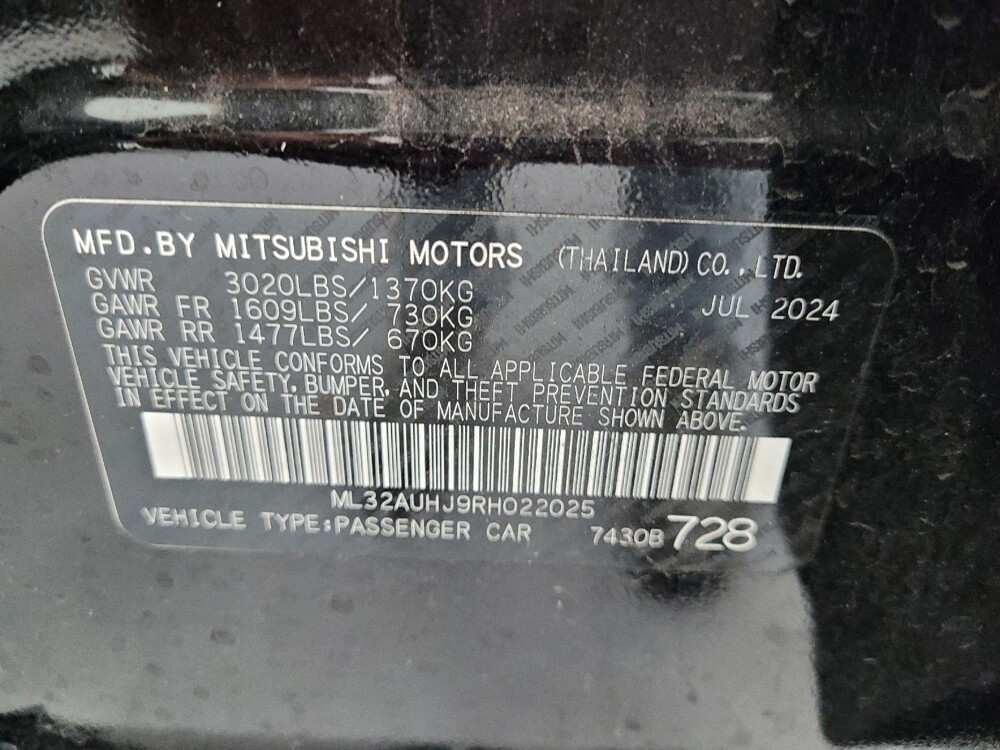 2024 Mitsubishi Mirage in Greenville, SC 29607 - 18106319 33