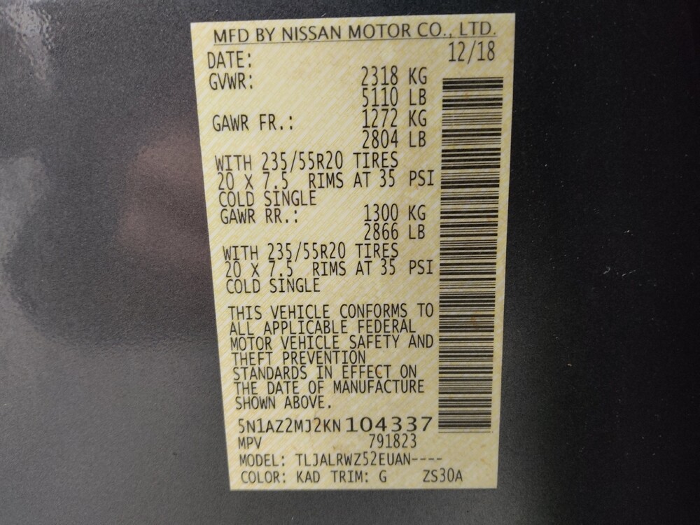 2019 Nissan Murano in Lakewood, CO 80215 - 18106322 33