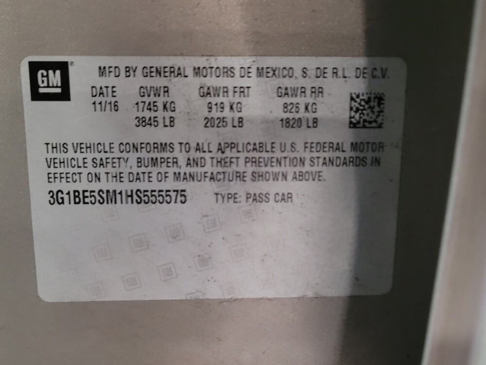 2017 Chevrolet Cruze in Downey, CA 90241 - 18106366 33