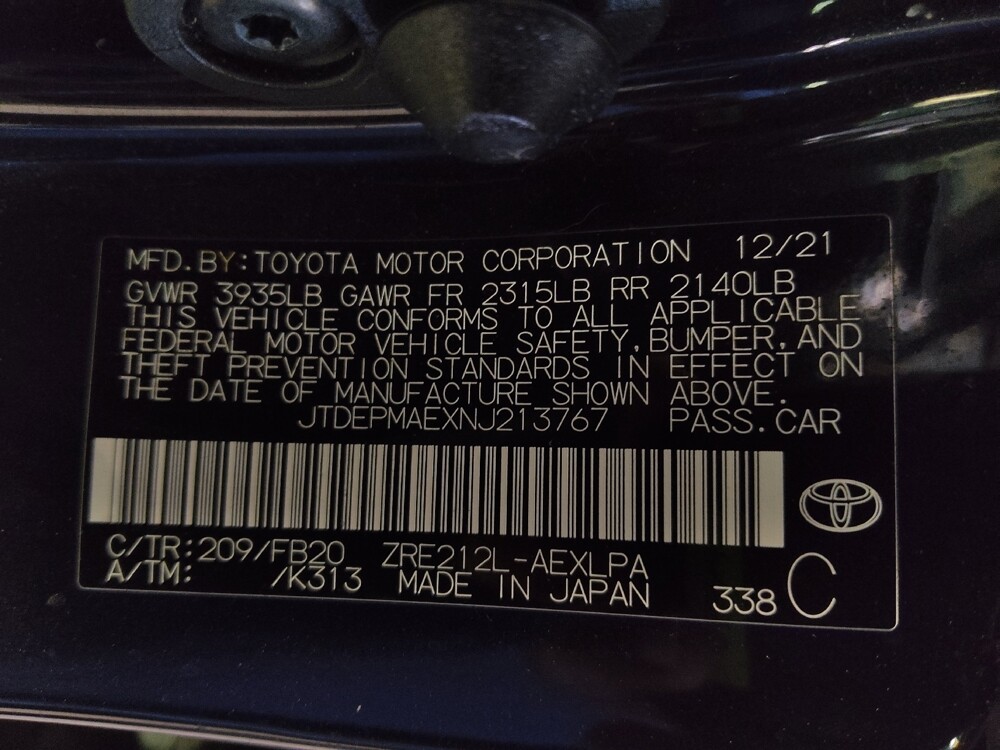 2022 Toyota Corolla in Lakeland, FL 33815 - 18106419 33