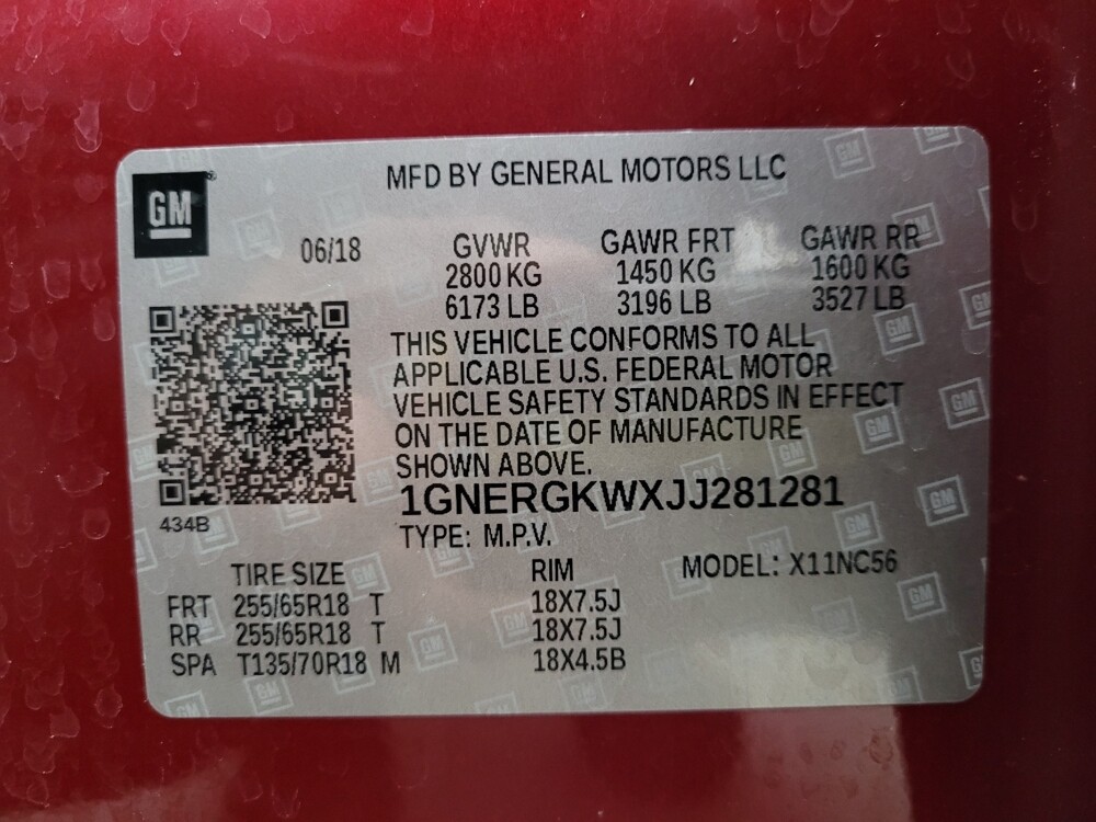 2018 Chevrolet Traverse in Eastpointe, MI 48021 - 18106427 33