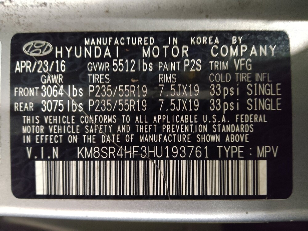 2017 Hyundai Santa Fe in Raleigh, NC 27604 - 18106433 33