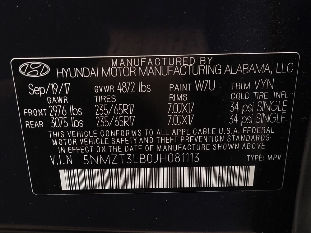 2018 Hyundai Santa Fe in Jacksonville, FL 32210 - 18106438 32