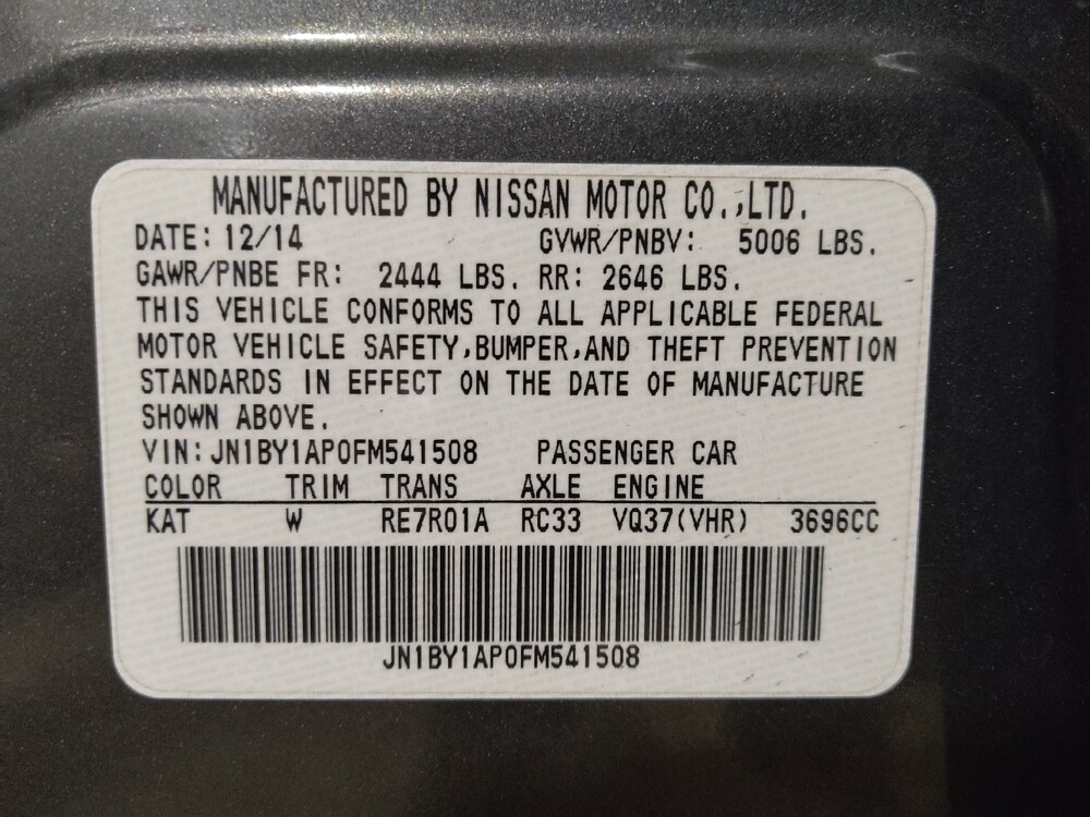 2015 INFINITI Q70 in Ocala, FL 34471 - 18106445 33