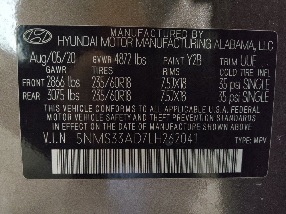 2020 Hyundai Santa Fe in Raleigh, NC 27604 - 18106451 33