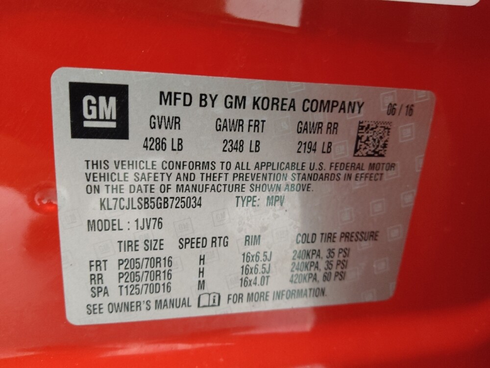 2016 Chevrolet Trax in St. Louis, MO 63136 - 18106521 33