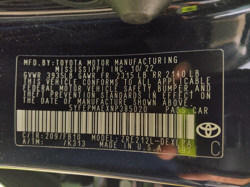 2022 Toyota Corolla in Lakeland, FL 33815 - 18106571 33