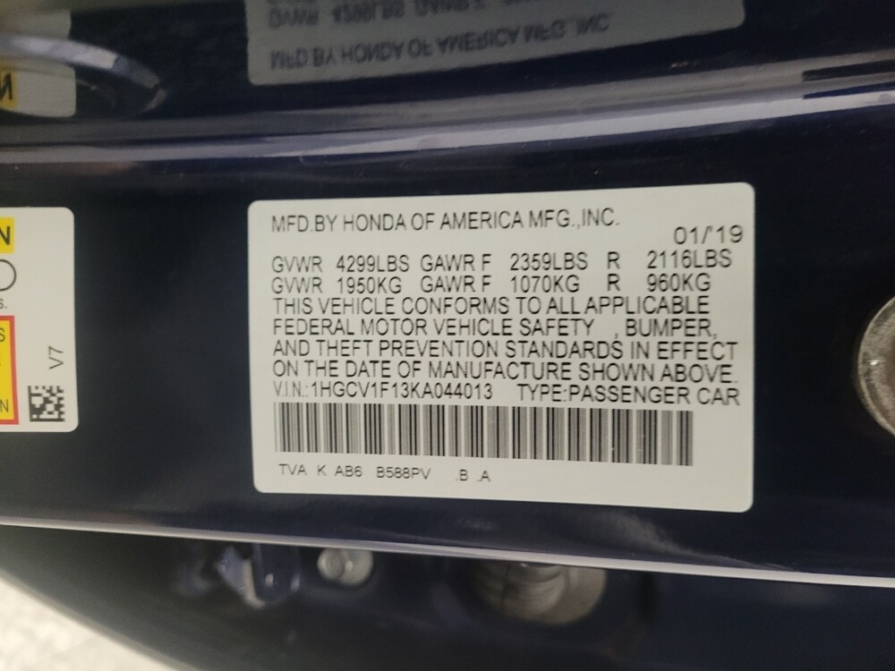 2019 Honda Accord in Torrance, CA 90504 - 18106600 33