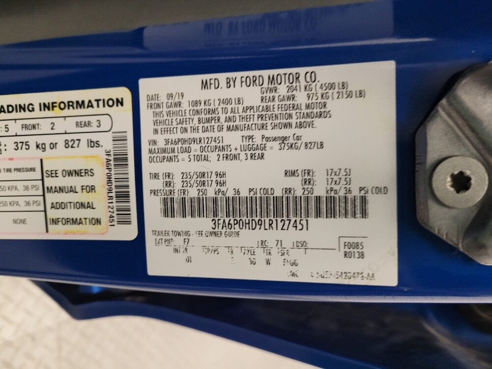 2020 Ford Fusion in Riverside, CA 92504 - 18106639 33