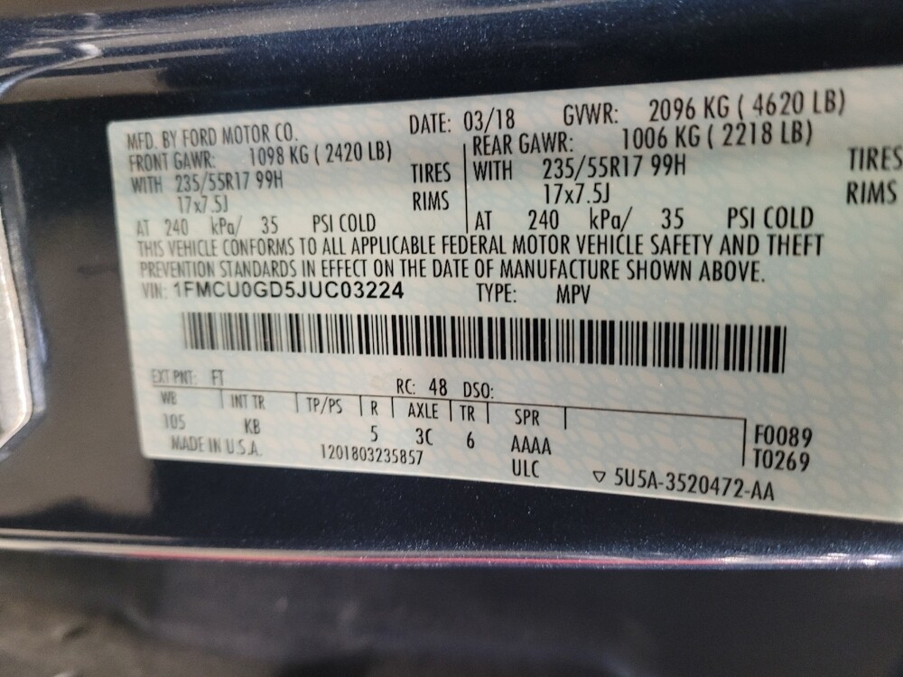 2018 Ford Escape in Sacramento, CA 95821 - 18106648 33