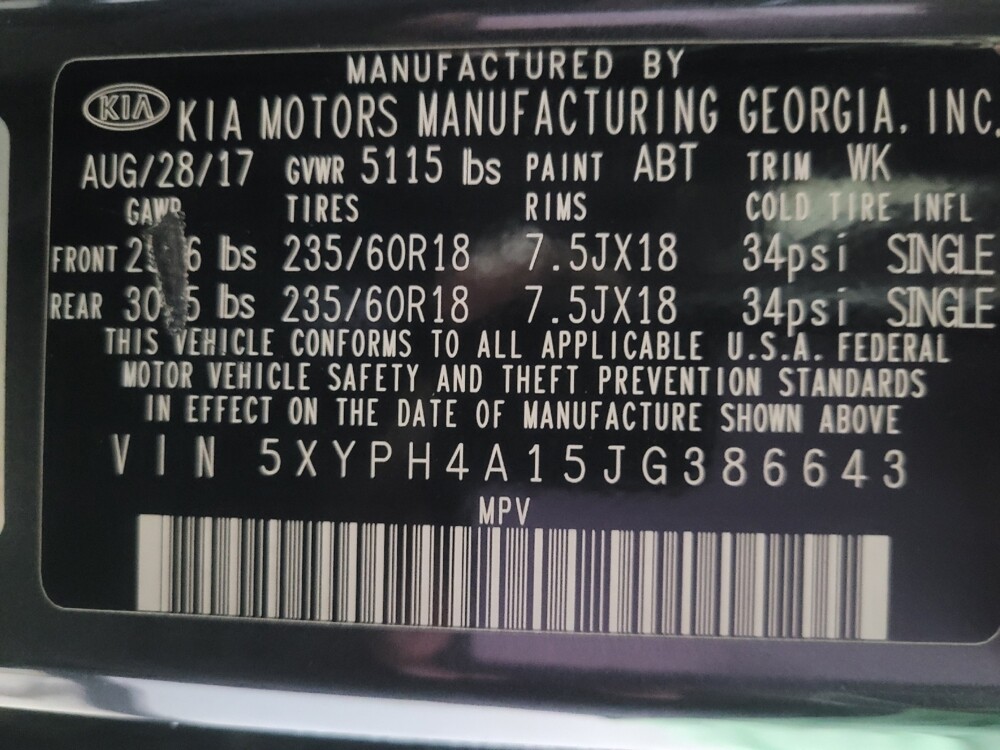 2018 Kia Sorento in Union City, GA 30291 - 18106656 33