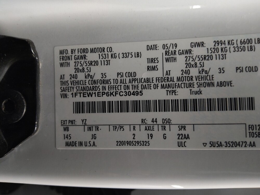 2019 Ford F150 in Knoxville, TN 37923 - 18106657 33