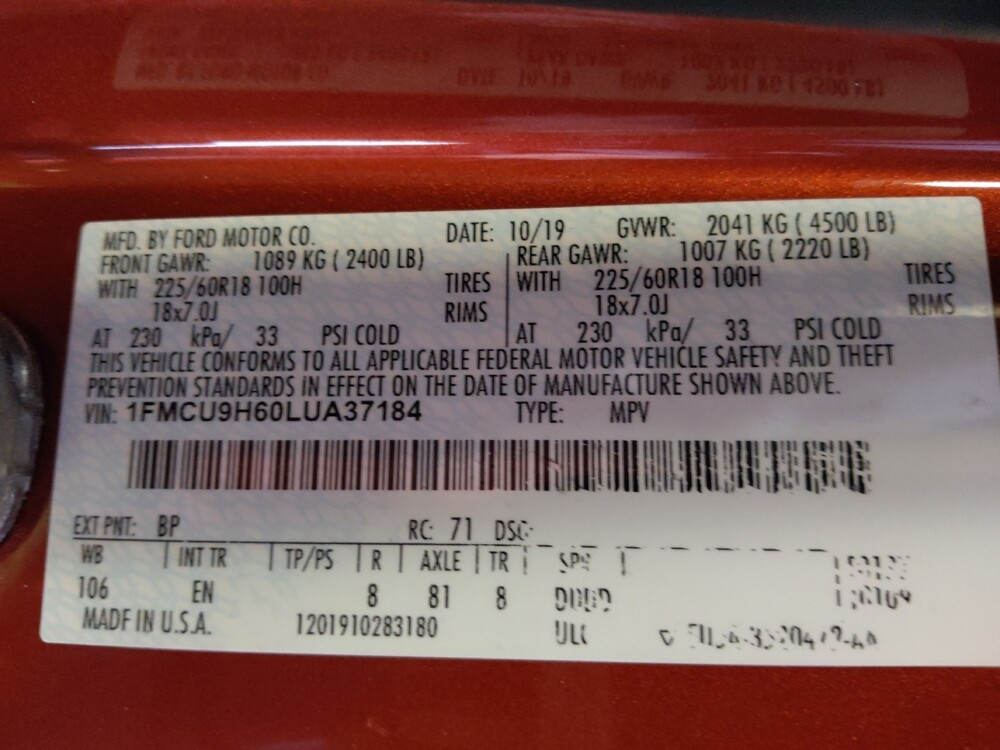 2020 Ford Escape in Mesa, AZ 85210 - 18106729 33