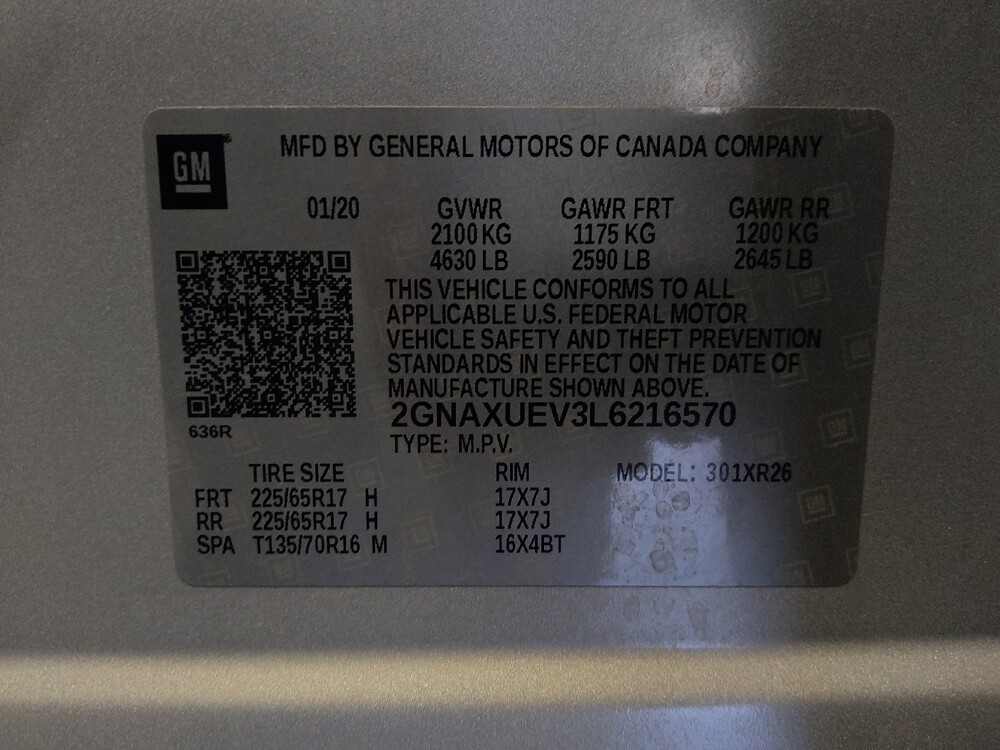 2020 Chevrolet Equinox in Albuquerque, NM 87123 - 18106739 33