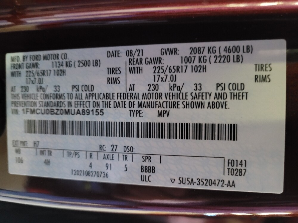 2021 Ford Escape in Fort Myers, FL 33907 - 18106750 33