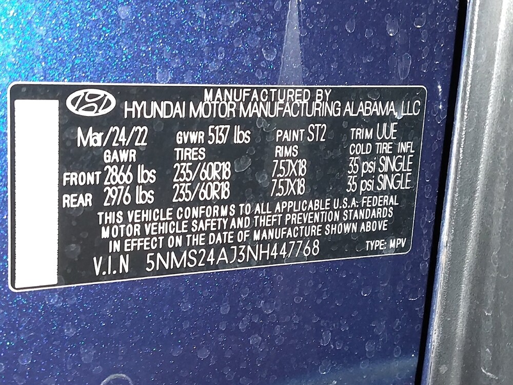 2022 Hyundai Santa Fe in Marietta, GA 30062 - 18106784 33