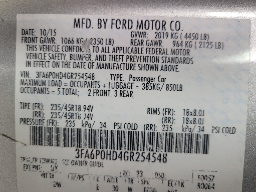2016 Ford Fusion in Memphis, TN 38128 - 18106814 33