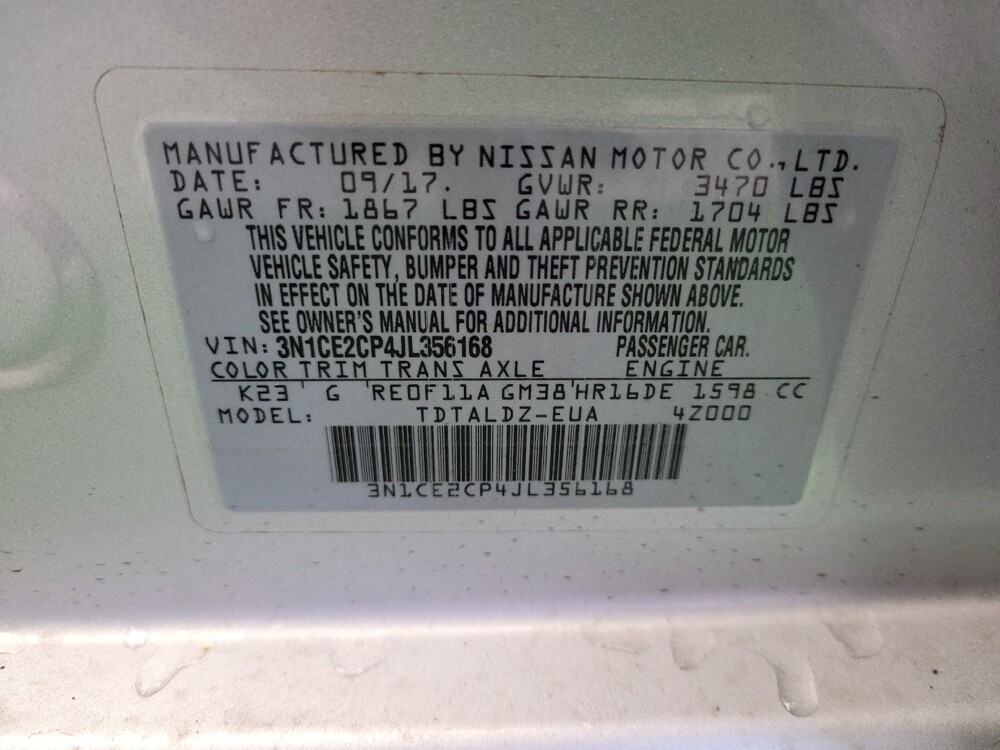 2018 Nissan Versa Note in Fairfield, OH 45014 - 18106866 33